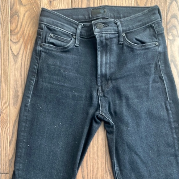 MOTHER Charcoal Denim Jeans - Picture 4 of 7